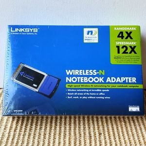 Linksys Wireless-N Notebook Adapter New in Box Sealed
